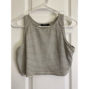 Striped crop top
